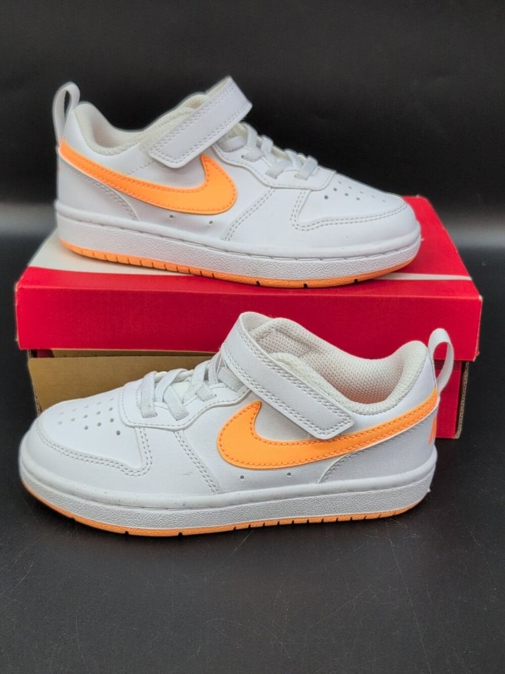 Nike Court Borough Low Recraft PS Kids Shoes US 11C White Peach Cream DV5457-119
